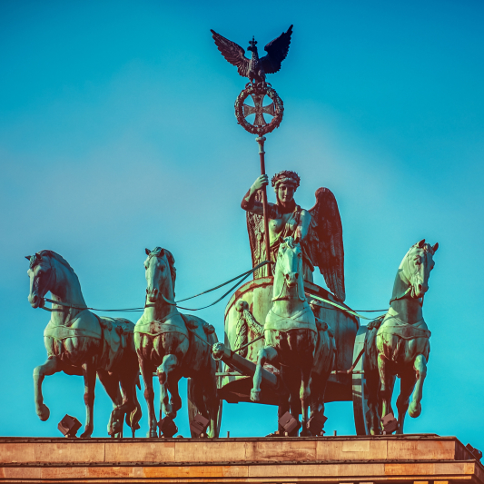 Brandenburger Tor in Berlin, der Hauptstadt Deutschlands