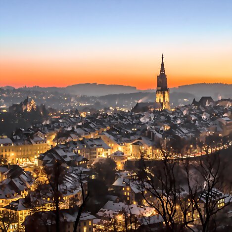 Altstadt in Bern, der Hauptstadt der Schweiz