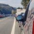 Rettungsgasse bei Staubildung auf der Autobahn