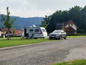 Am Campingplatz ganz alleine.