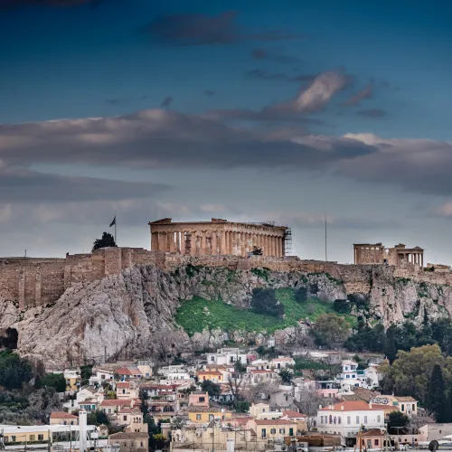 Die Akropolis in Athen, der Hauptstadt von Griechenland